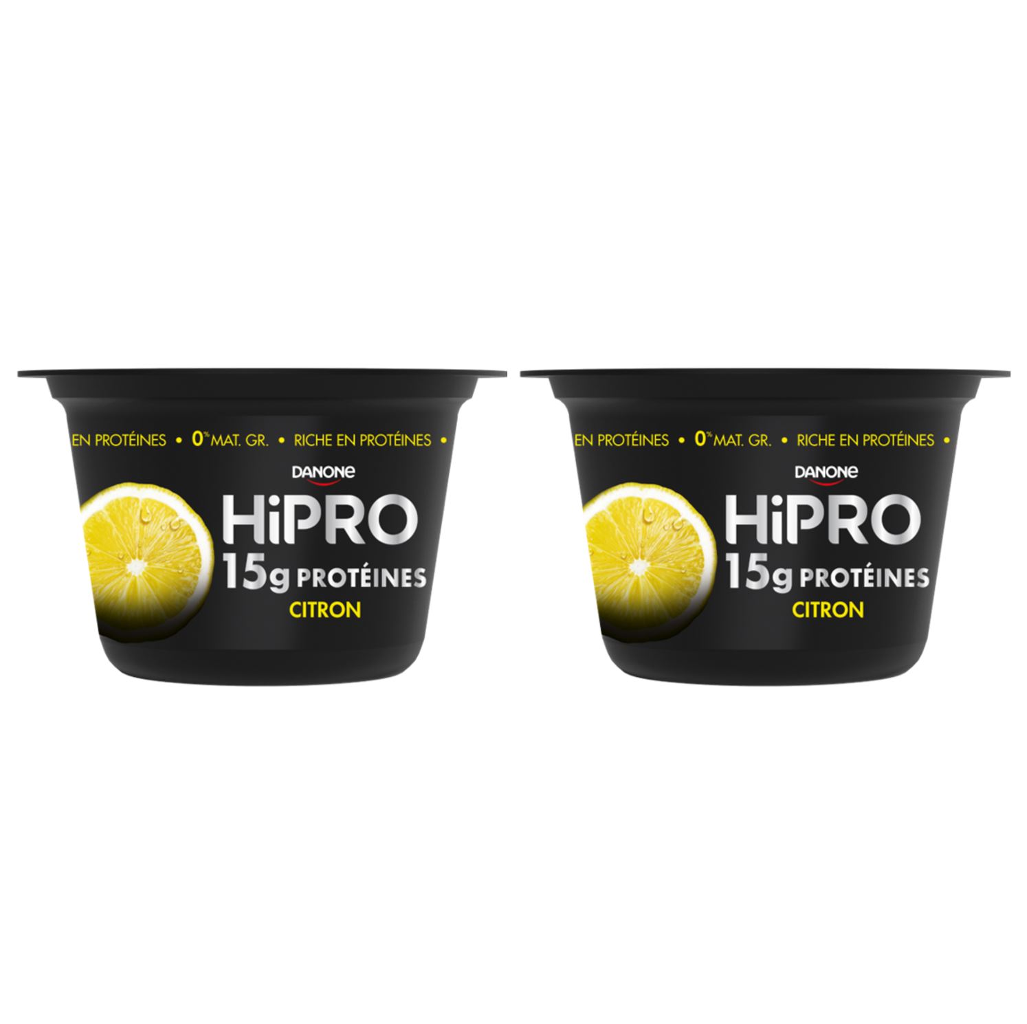 Yaourts Hipro Citron Riche en protéines 0% de matières grasses